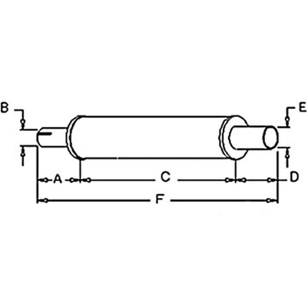 Muffler Fits Case IH International Harvester 430 530 600 Models A-G4528
